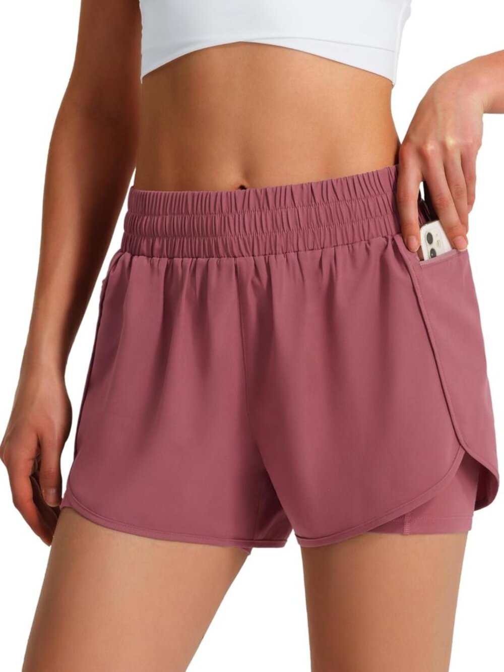 Women's Athletic Running Shorts with Liner & Phone Pockets | Activewear